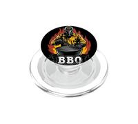 Disfraz de Bombero con máscara de Gas para Amantes de la Barbacoa PopSockets PopGrip para MagSafe
