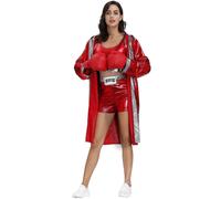 Disfraz de boxeador rojo para cosplay, tallas M-XL, nuevo disfraz de Halloween para hombre y mujer.