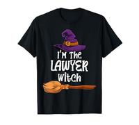 Disfraz de Bruja a Juego de Halloween con Texto en inglés I'm The Lawyer Camiseta