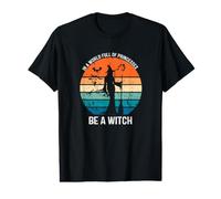 Disfraz de Bruja en un Mundo Lleno de Princesas para Halloween Camiseta gráfica económica