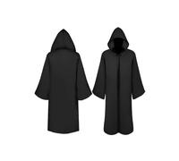 disfraz de bruja Halloween Robe Character Roleplay Hooded Cloak Costume Star Wars Event Party Special(Black,150)
