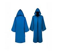 disfraz de bruja Halloween Robe Character Roleplay Hooded Cloak Costume Star Wars Event Party Special(Blue,L)