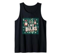 Disfraz de bulbos Grandes traviesos para Amantes del discurso navideño Divertido Camiseta sin Mangas