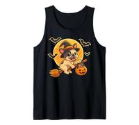 Disfraz de Bulldog francés, Bruja, Calabaza, Halloween, para niños y niñas Camiseta sin Mangas