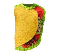 Disfraz De Burrito Adulto - Disfraz De Taco Divertido De 106 Cm, Estampado Tacoo Festivo, Traje De Vestuario De Taco De Halloween Flexible | Suministros Para La Fiesta Para Eventos De Vestir Para