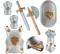 Disfraz De Caballero De América Para Niños - Juego De Escudo Y Casco Medieval