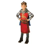 Disfraz De Caballero Medieval Rey Príncipe Niños Fiesta Coronación De Reyes