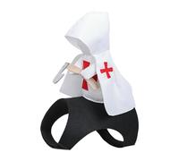 Disfraz de caballero para perros - Divertida ropa para mascotas con camisa de malla texturizada, casco de plumas desmontable y material transpirable para un uso activo | Ense perfecto para cosplay de