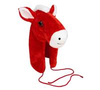 Disfraz de caballo genérico - Warm Soft Cute ear Coverage Hood, Funny Plush Headwear | 2026 Lunar New Year Accessory Cosplay Performance Prop For Chinese Festival Masquerade Photo Stage