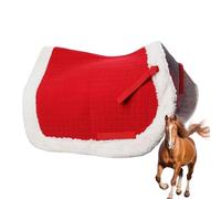 Disfraz de caballo navideño: sombrero equino navideño con traje decorativo estilo almohadilla sin pelo, disfraz divertido de equitación de temporada para caballos y ponis | para fiestas en granjas, de