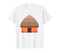 Disfraz de cabaña Camiseta gráfica económica, Hombre, Blanco, XL