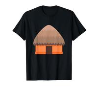 Disfraz de cabaña Camiseta gráfica económica, Hombre, Negro, L