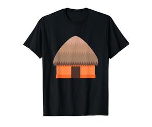 Disfraz de cabaña Camiseta gráfica económica, Hombre, Negro, S