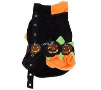 Disfraz de Calabaza de Halloween para Perros Chaleco Suave, cómodo y cálido para Perros pequeños y medianos Fiesta de Navidad de Halloween Tela de poliéster Lavado a Mano Lavado a (XS)