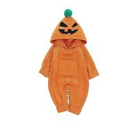 Disfraz de calabaza para bebé, disfraz de calabaza para niños, niñas, conjuntos de monos para bebés, manga larga, con estampado de calabaza, disfraz festivo, mi primer Halloween espeluznante