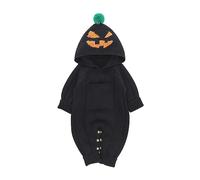 Disfraz de calabaza para bebé, disfraz de calabaza, pelele para recién nacidos, manga larga, calabaza impresa, fiesta, mi primer Halloween, espeluznante