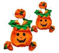 Disfraz de calabaza para bebé, disfraz de calabaza suave para Halloween para niños pequeños con sombrero y zapatos para fiesta de cosplay, disfraces de Halloween para niños, disfraces de bebé.
