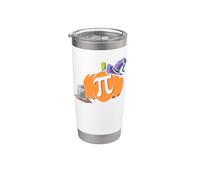 Disfraz de calabaza Pi Matemáticas Halloween Día de Acción de Gracias Vaso térmico de acero inoxidable de doble pared