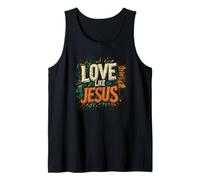 Disfraz de caminar en fe y amor como Jesús para hombre y mujer Camiseta sin Mangas