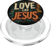 Disfraz de caminar en fe y amor como Jesús para hombre y mujer PopSockets PopGrip para MagSafe