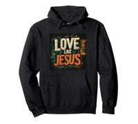Disfraz de caminar en fe y amor como Jesús para hombre y mujer Sudadera con Capucha