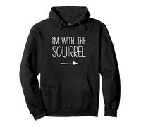 Disfraz de Camisa I'm with The Squirrel para Adultos, niños, Hombres y Mujeres Sudadera con Capucha
