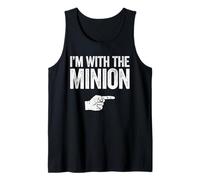 Disfraz de Camiseta de Minion con Texto en inglés I'm with The Minion Camiseta sin Mangas