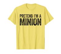Disfraz de Camiseta de Minion para Adultos, niños, Hombres y Mujeres Camiseta