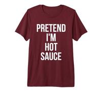 Disfraz de Camiseta para Adulto de Pretend I'm Hot Sauce, Color Rojo Camiseta Premium