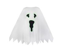 Disfraz de capa de fantasma para niños, disfraz de Halloween aterrador para niñas y niños, capa blanca de miedo, capas negras, ropa de fiesta de cosplay de Halloween (blanco, 0-17)