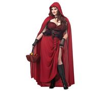 Disfraz De Caperucita Roja Oscura Para Adultos Talla Grande