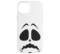 Disfraz de Cara de Fantasma Creepy Cute Scary Art Halloween Carcasa para iPhone 15 Plus