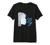 Disfraz de Cara Que sopla el Viento Camiseta Premium