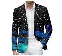Disfraz de carnaval 2026 Elegante chaqueta con estampado impreso, diseño elegante ajuste cómodo, perfecto para eventos formales de noche, cenas, bodas, bailes de graduación y eventos de negocios