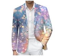 Disfraz de carnaval 2026 Elegante chaqueta con estampado impreso, diseño elegante ajuste cómodo, perfecto para eventos formales de noche, cenas, bodas, bailes de graduación y eventos de negocios
