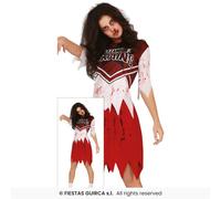 Disfraz De Carnaval Halloween Rugby Zombie Jugador Adulto Mujer Poliéster