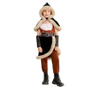 Disfraz de carnaval infantil vikingo pirata medieval para cosplay de Halloween, fiesta infantil (Dark Green, XS)