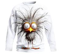 Disfraz de carnaval para hombre, camiseta divertida con estampado 3D, estampado de pato, ropa de calle, informal, ropa de calle, para hombre, bonito perro, estampado 3D, camiseta divertida con cuello