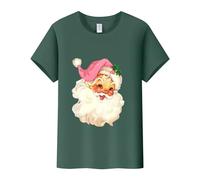 Disfraz de carnaval para mujer, camiseta con estampado de Papá Noel, cuello redondo y manga corta, suéter de ángel de sangre, AG., S