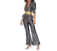 Disfraz de carnaval para mujer, disfraz hippie para bares, espectáculo de danza jazz retro y desfiles en escena, atuendo para fiestas, discoteca, disfraz de carnaval para mujer, traje de escenario