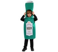 Disfraz de carnaval para niños, botella de cerveza para cosplay, atuendo festivo Oktoberfest(Dark Green, XL)