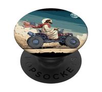 Disfraz de Carrera de Jesús con vehículo Lunar en el Espacio PopSockets PopGrip Adhesivo