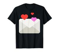 Disfraz de Carta de Amor con sobre de corazón Camiseta