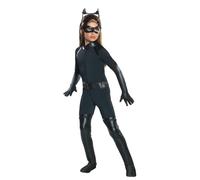 Disfraz De Catwoman Deluxe Con Mono Y Máscara Moldeada Para Niña Mediana 8-10