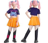 Disfraz de cazador de demonios para Halloween, de Rumi, de Mira, de Zoey Cosplay K-pop Cantante Disfraces Halloween Cumpleaños Carneval Espectáculo de Música Pop para Niña (Mira, altura150cm)
