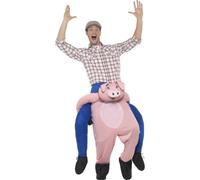 Disfraz De Cerdito Para Adultos Con Piernas Falsas