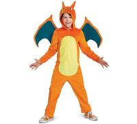 Disfraz de Charizard para niños, disfraz oficial de Pokemon con capucha, talla S (4-6)