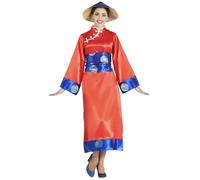 Disfraz de China con Sombrero para Mujer