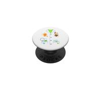 Disfraz de científico Loco o químico Blanco para Halloween PopSockets PopGrip Adhesivo