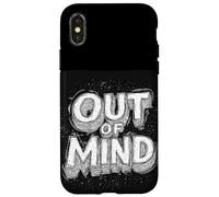 Disfraz de cita fresca fuera de la mente Carcasa para iPhone X/XS